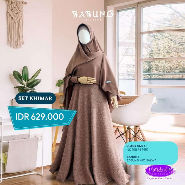 Set Khimar Gamis Syar'i | Gamis RH Premium | Babung Series