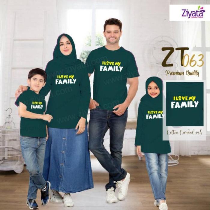 Stok Kaos Keluarga Kaos Couple Ziyata Zt063