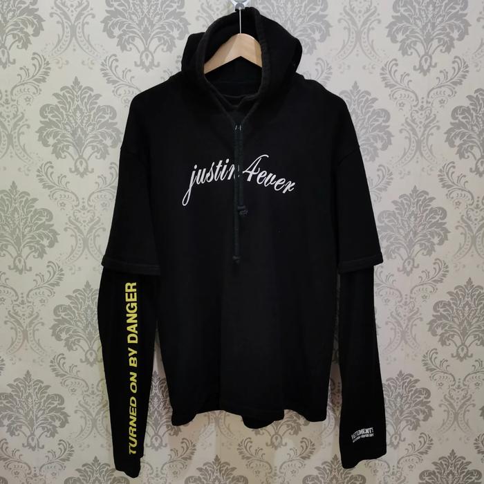 Jaket Hoodie Vetements Justin 4ever size S Oversize Made in Portugal