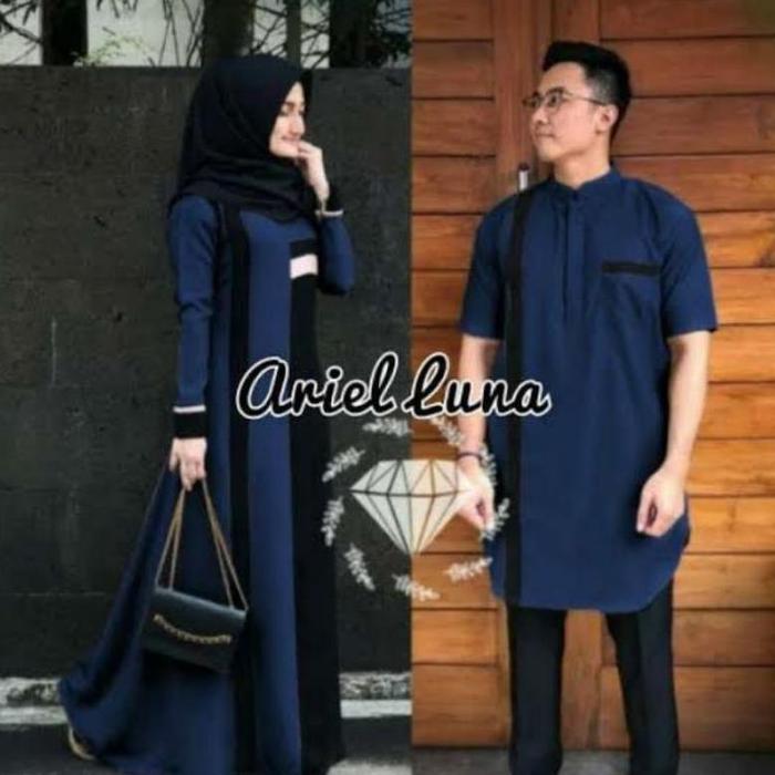 BAJU COUPLE Arilun SARIMBIT LEBARAN (2022) HAFIZ&HAFIZAH FAMILY GAMIS