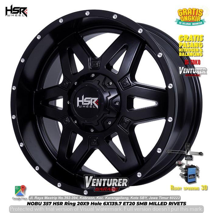 velg mobil celong pajero ring 20 hsr nobu toko velg mobil surabaya