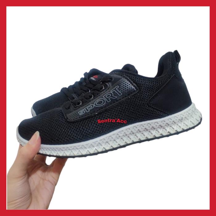 Sepatu Wukira Athena Hitam Putih Sepatu Sekolah Sepatu Casual