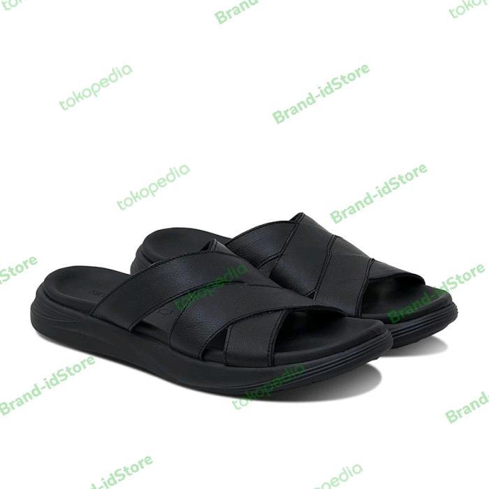 Gino Mariani Sandal Pria Elano Original Leather Black