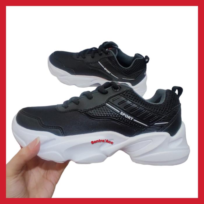 Sepatu Wukira Arion Hitam Putih Sepatu Cowok Keren Sepatu Fashion Pria