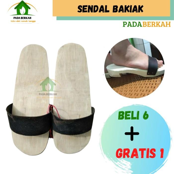 Sandal Bakiak Kayu Sandal Kayu Terompah Sandal Wudhu Sendal Kayu Karet