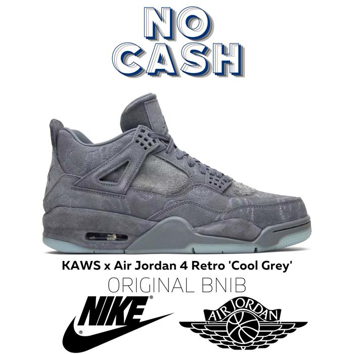 Sepatu Air Jordan 4 Retro 'Cool Grey' BNIB