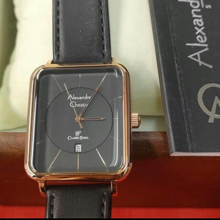 Jam Pria  ORIGINAL Alexandre Christie ACF 8662 MD Stainless Steel