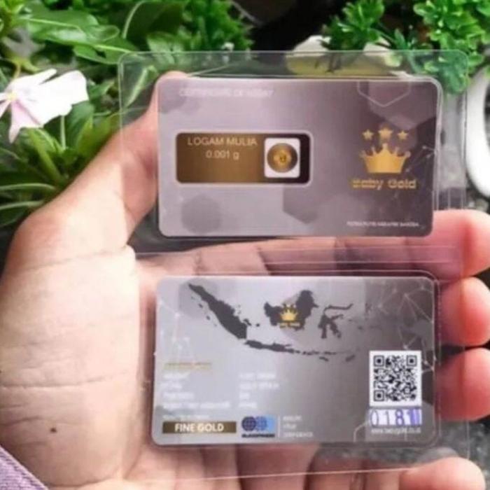Baby Gold Emas Mini Logam Mulia 0.001 Gram LM 24K