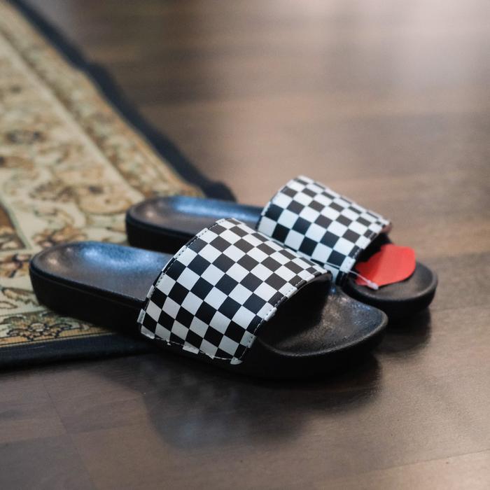Sandal Vans Slide On Checkerboard Black/White Original