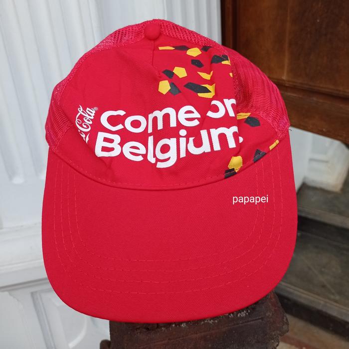 Topi Trucker Original Coca Cola Belgium Preloved Second Branded Bekas