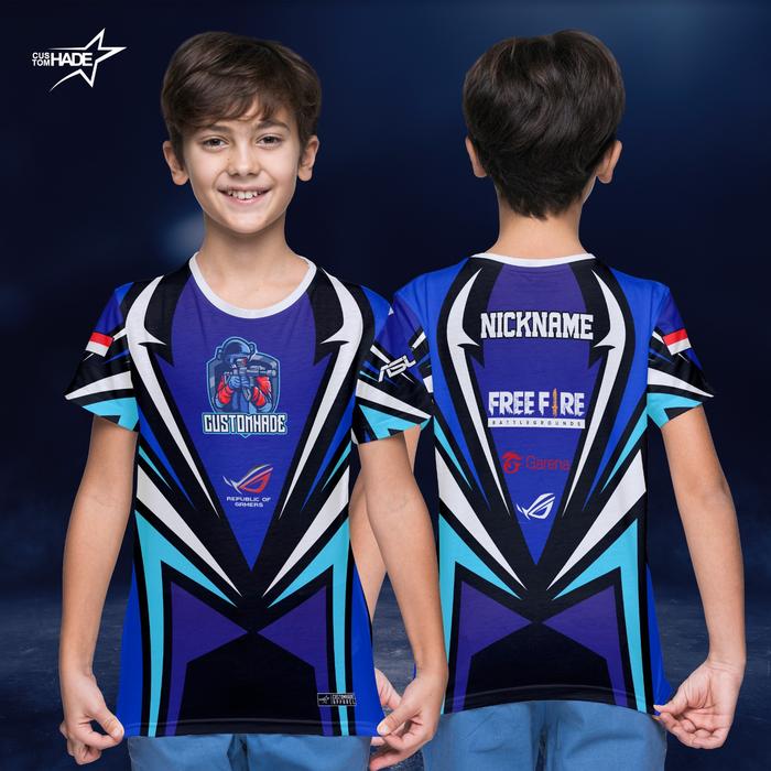 Baju Kaos Jersey Gaming Anak Jersey Gaming Free Fire Custom Terbaru