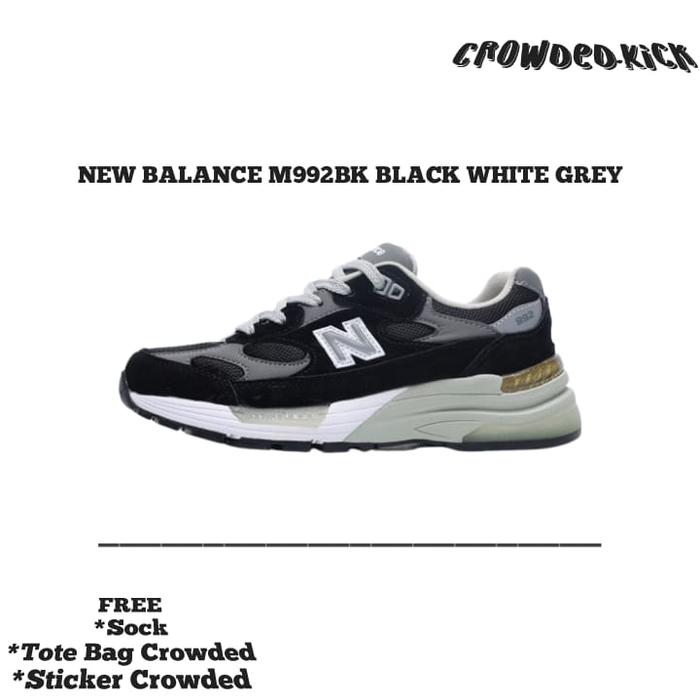 Sneakers NB M992BK Black White Grey Original 100%