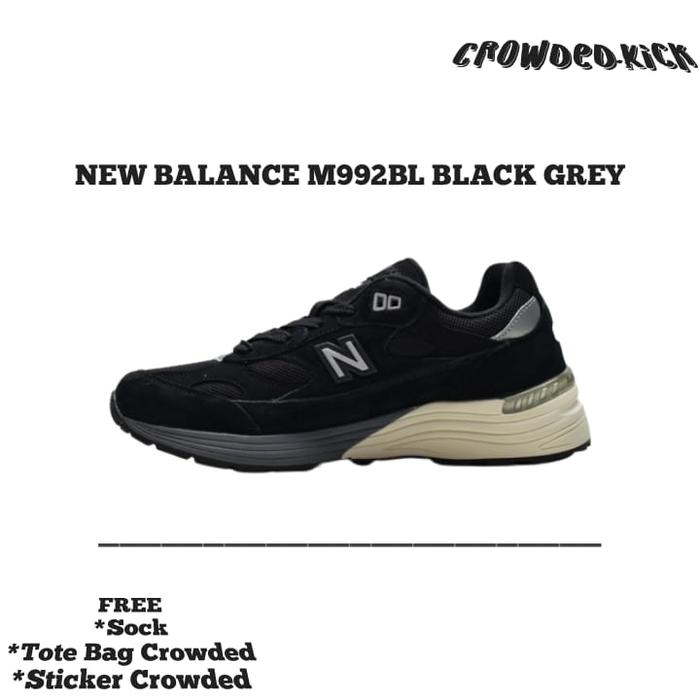 Sneakers NB M992BL Black Grey Original 100%
