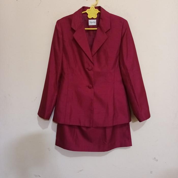setelan 1 set blazer & rok preloved