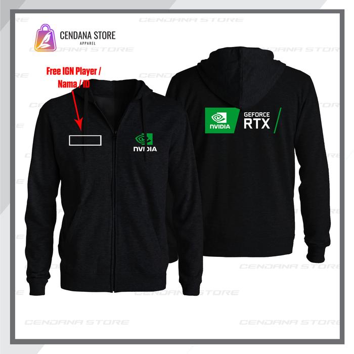 Jaket Zipper Sweater Nvidia Geforce RTX