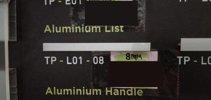 LIS ALUMINIUM / LIST T / LIS T TACO TP - L - 01 12MM dan 8MM