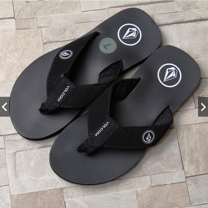 Sandal Pria Volcom black original 100%