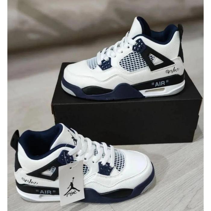 Nike Air Jordan 4 White Blue