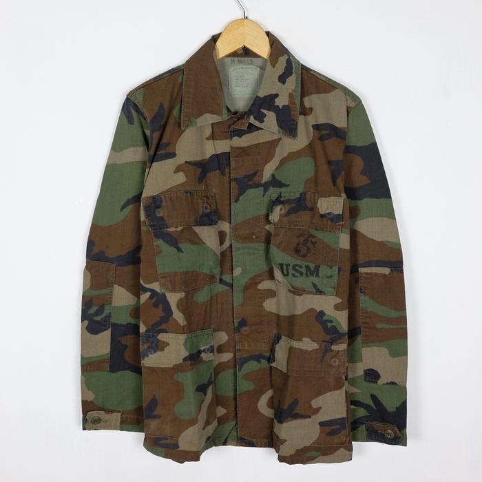 USMC Coat Combat Woodland Camo Size M Original US Army Nato m65 avirex