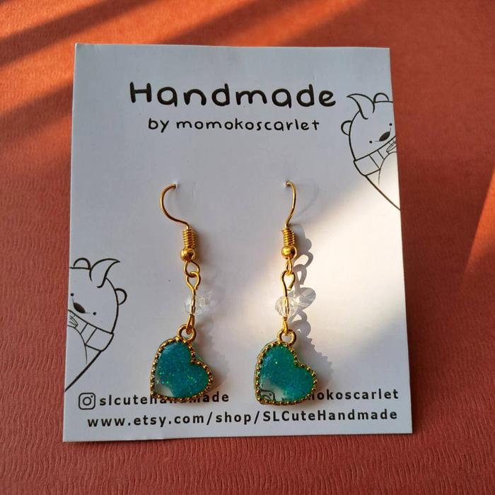 Anting Love Resin - Resin Earing Love