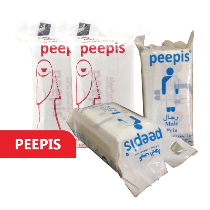 Peepis Kantong Urine Kencing Pipis 5 Pcs/Perlengkapan Haji Umroh