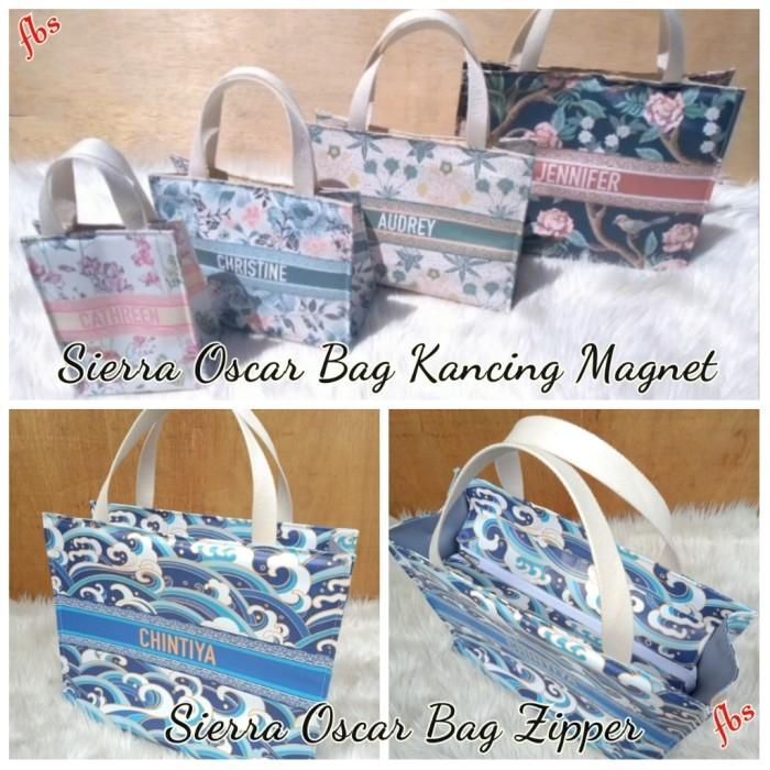 SIERRA OSCAR BAG PREMIUM Tote Bag Wanita Custom Nama