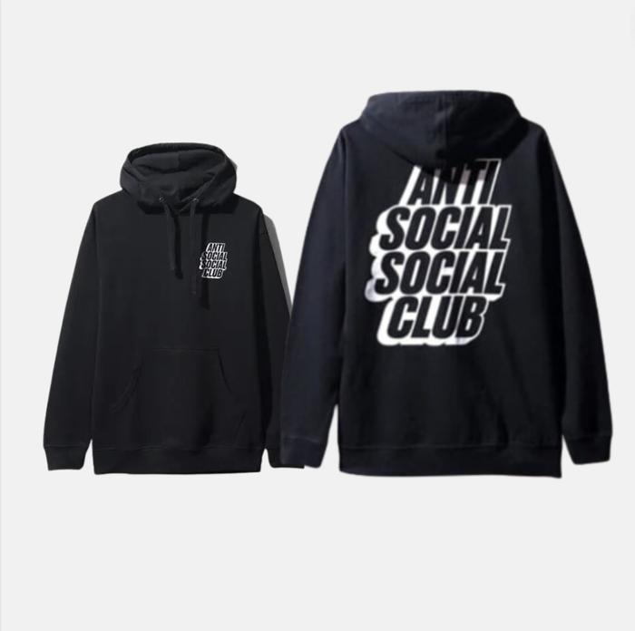 JAKET HOODIE ASSC BLOCK ME BLACK HOODIE ORIGINAL