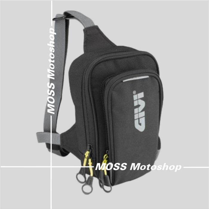 TAS PAHA HIPBAG GIVI EA113B LEG WALLET EASY BLACK ORIGINAL PRODUCT