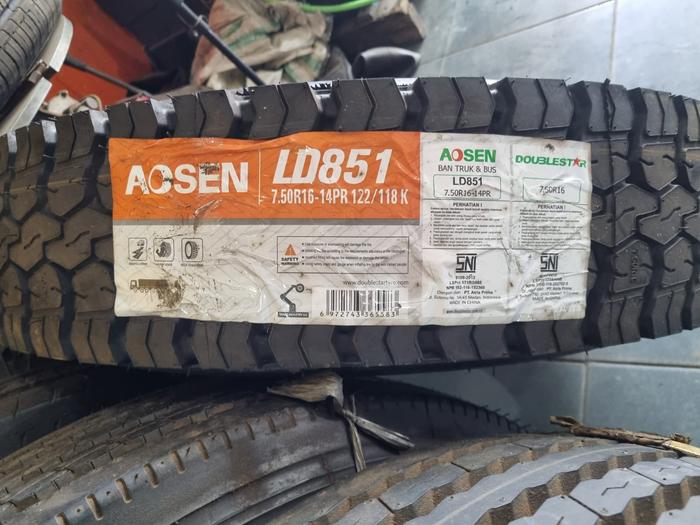 AOSEN LD851 Ban Truk 750-16 Kawat Murah Full set ukuran 7.50 R16