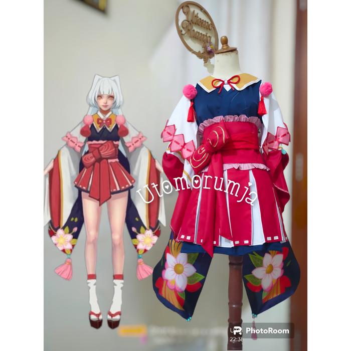 kostum cosplay geta kagura