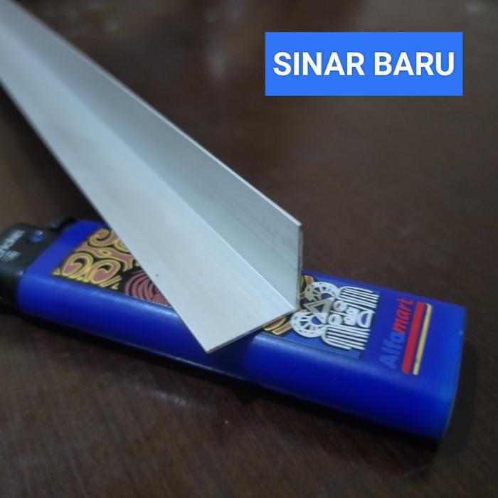LIST SIKU ALUMUNIUM WARNA SILVER COCOK BUAT AQUARIUM DAN MEJA UK100 CM
