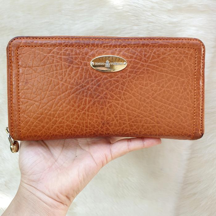 Dompet Tocco Toscano Panjang Kulit Asli Wanita Second Preloved Branded