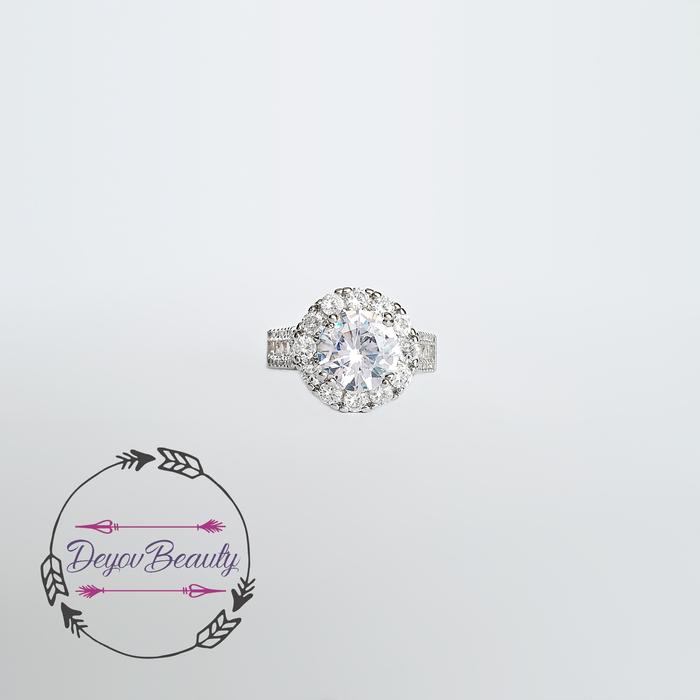 Silver 925 Diamond Ring Cincin Berlian - DYR026 Anne Ring
