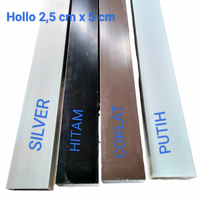 HOLLOW 1"x2" UKURAN CM 2,5CM X 5 CM COCOK BUAT JIDAR PANJANG 100 CM