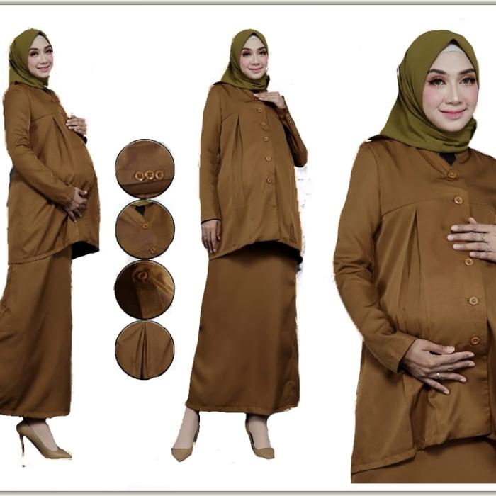 seragam Pemda seragam dinas ASN baju hamil seragam khaki Blazer Kerja Wanita Panjang