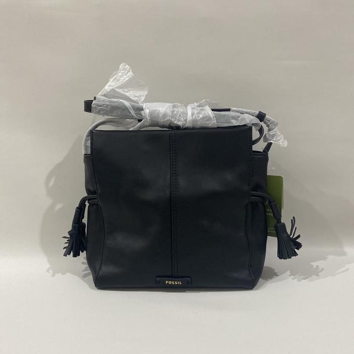 fossil rayna drawstring crossbody black
