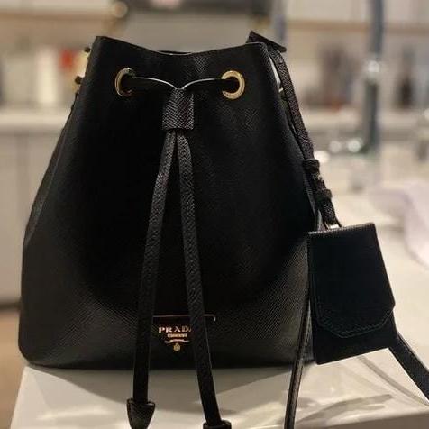 SOLD !!Excellent Prada Saffiano Cuir Bucket Bag --Pay 2