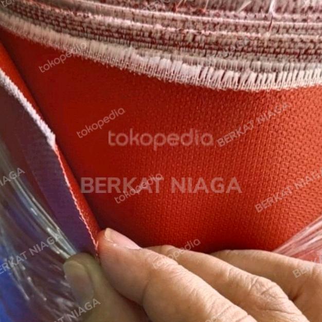 kain fiberglass silicone / kain fiberglass lapis silikon merah 0,5mm