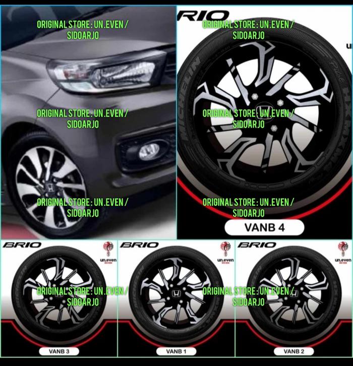 STICKER VELG HONDA BRIO RS