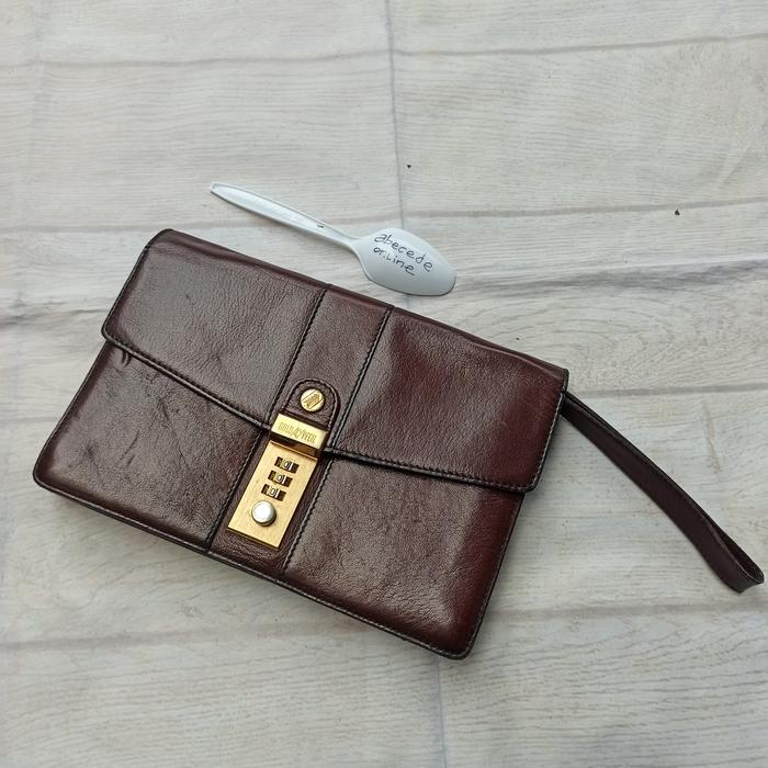 GOLD PFEIL leather clutch MADE IN GERMANY