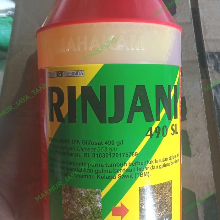 Racun Rumput Rinjani 490 SL sampai akar kemasan 1 liter