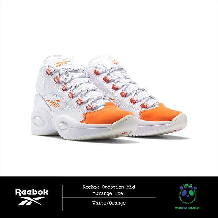 Reebok Question Mid “Orange Toe”