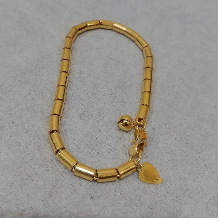Gelang Bambu Mini Lapis Emas Asli