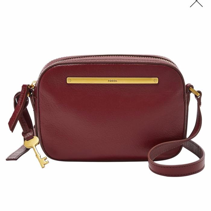 Fossil Liza Camera Bag Red Velvet