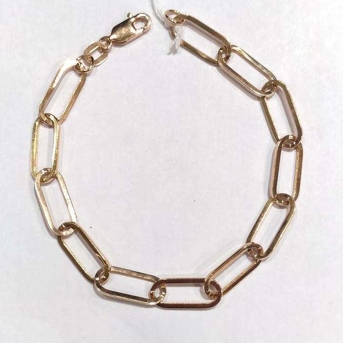 Gelang Tangan Paperclip Rose Gold 750