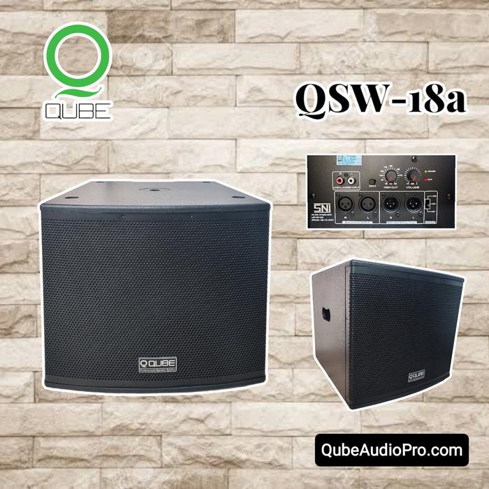 Subwoofer Aktif QUBE QSW-18A / QSW 18A / QSW18A - 18 inch Aktif
