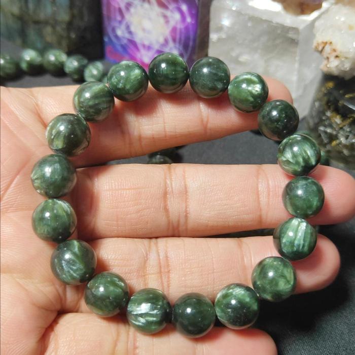 Bracelet / Gelang Natural Seraphinite 11 -11,5 mm Top Grade
