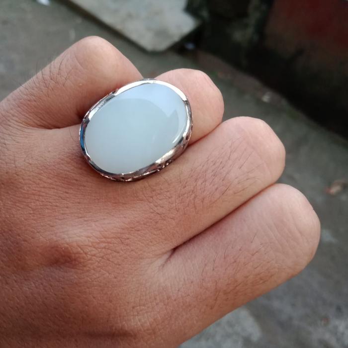 batu cincin akik yaman abyad original