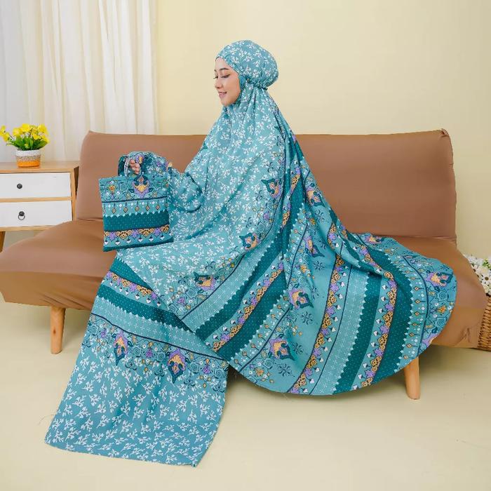 mukena dewasa rayon bali premium motif humairah standar