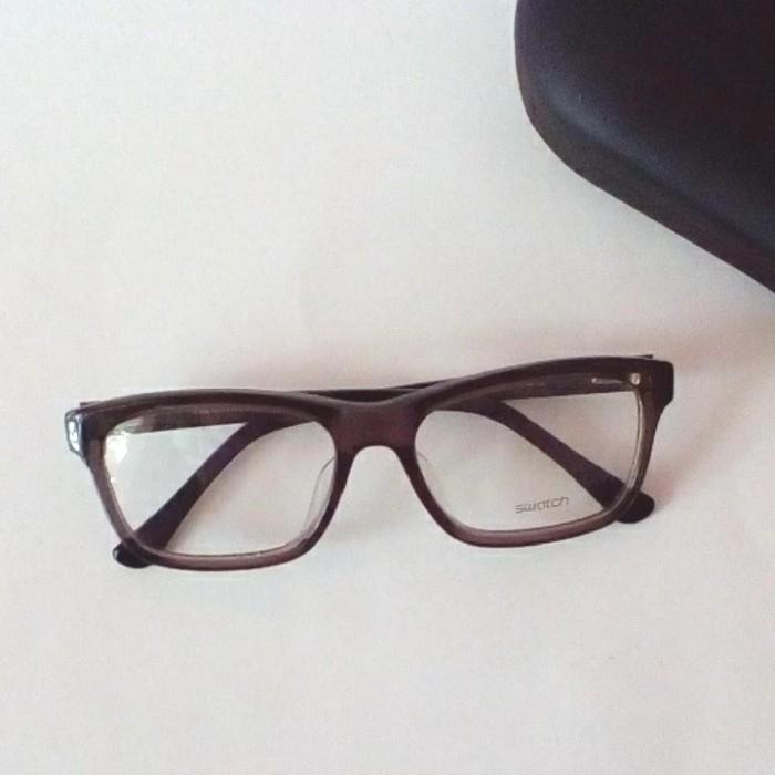 Kacamata Swatch SW126 Black Grey Vintage Original